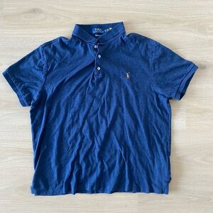 Ralph Lauren Men's Deep Blue Polo Shirt Size L
